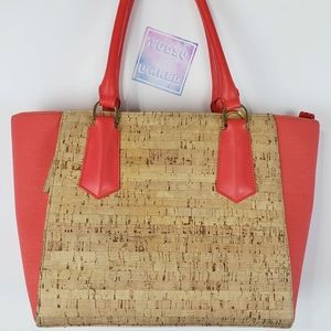 DAGNE DOVER LE Signature  Midi Cork Crossbody Tote